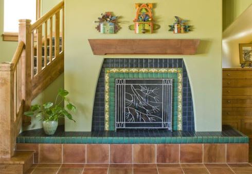 fireplace tile designs